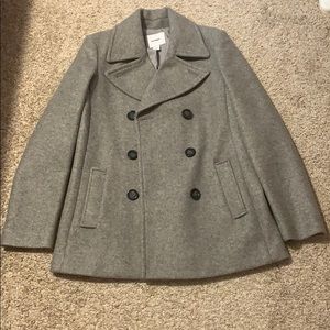 Grey pea coat